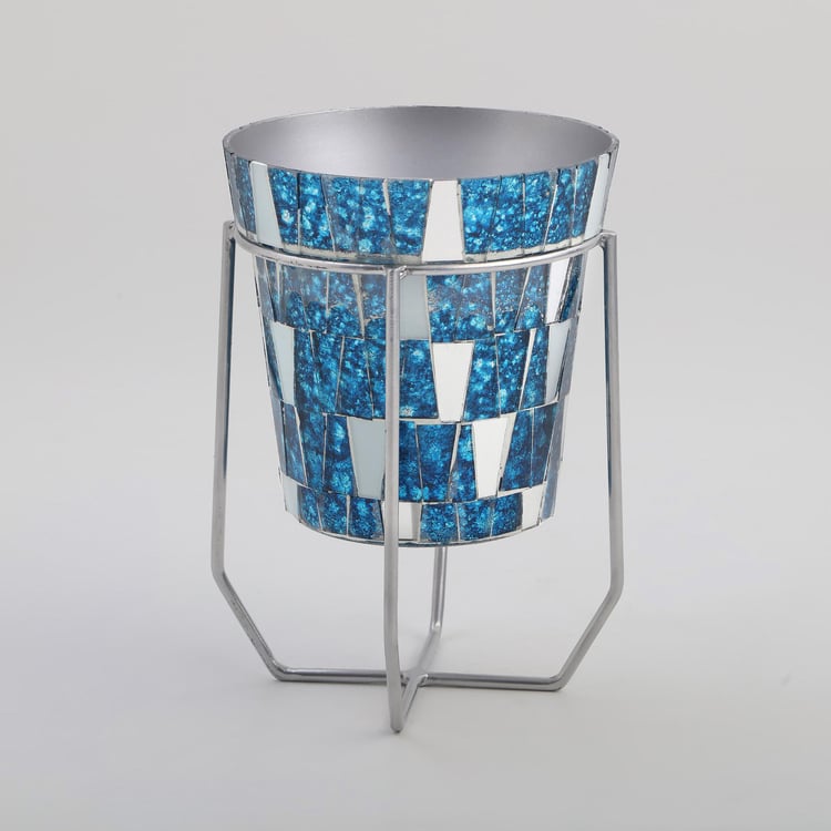 Mabel Decor Glass Mosaic Planter with Stand