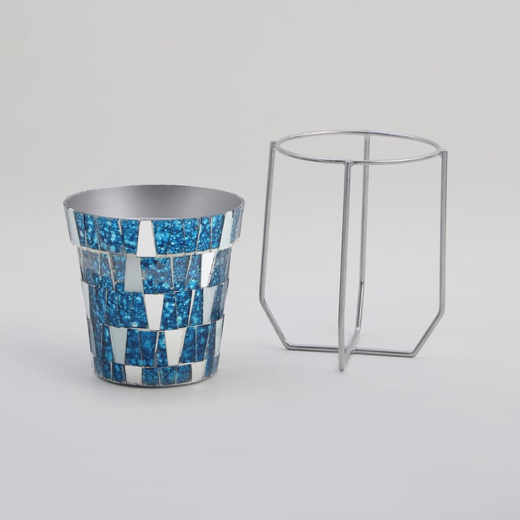 Mabel Decor Glass Mosaic Planter with Stand