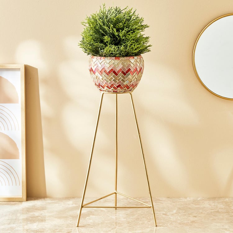 Mabel Glass Mosaic Planter with Stand