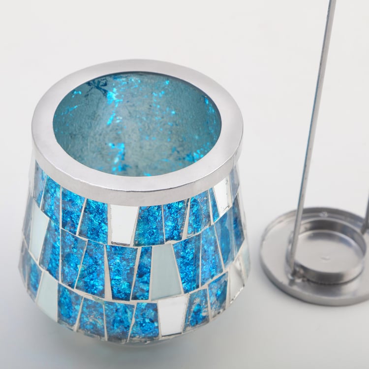 Mabel Decor Glass Mosaic Patterned Tapered Lantern