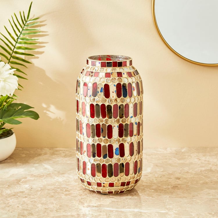 Mabel Decor Glass Mosaic Vase