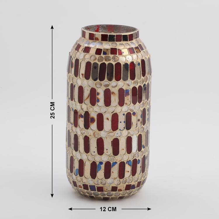 Mabel Decor Glass Mosaic Vase