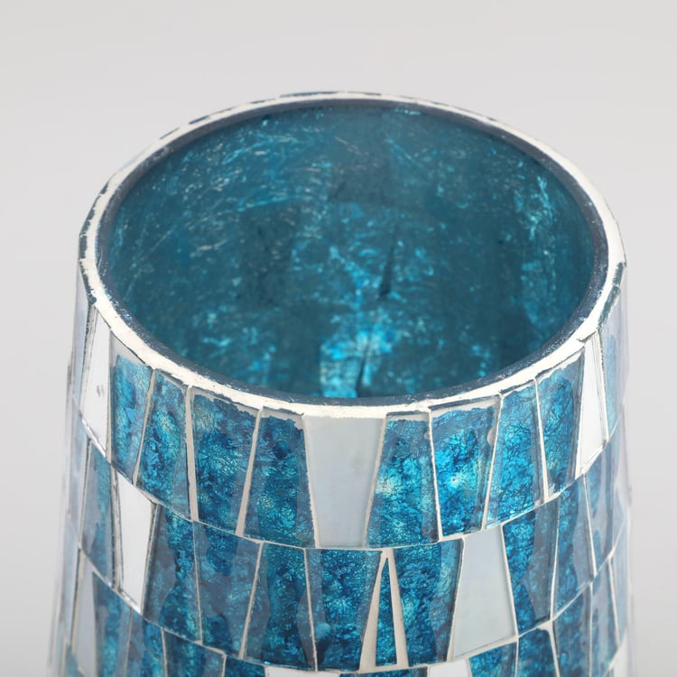 Mabel Decor Glass Tapered Mosaic Vase