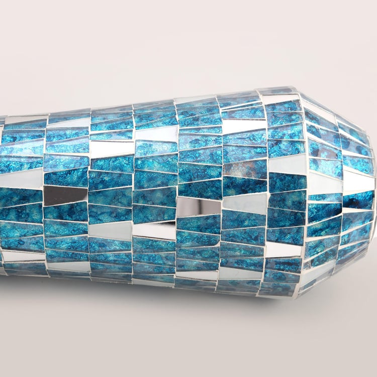 Mabel Decor Glass Tapered Mosaic Vase
