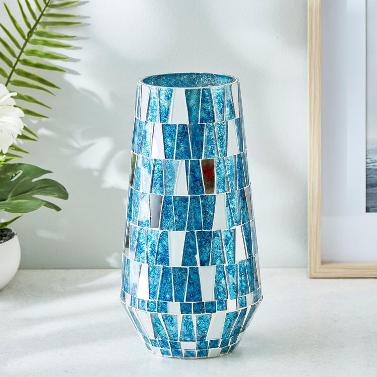 Mabel Decor Glass Mosaic Vase