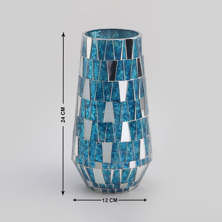 Mabel Decor Glass Mosaic Vase