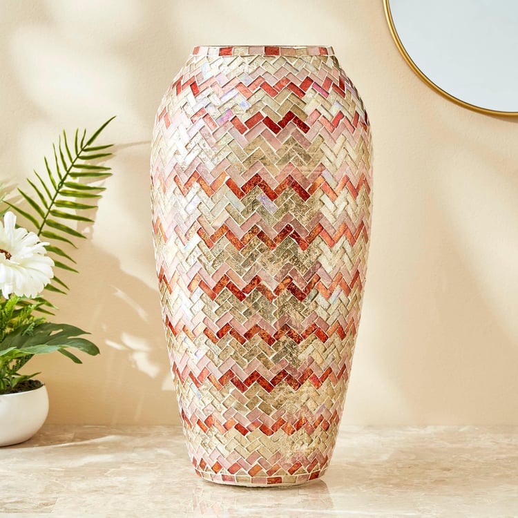 Mabel Decor Glass Mosaic Vase