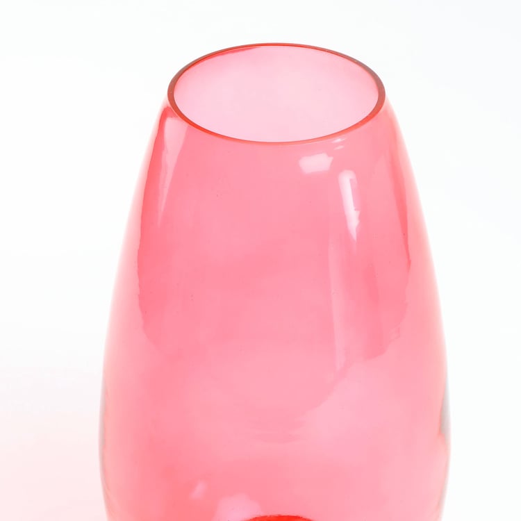 Rylee Glass Vase with Metal Base
