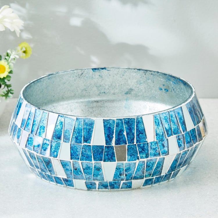 Mabel Decor Glass Mosaic Patterned Decorative Bowl