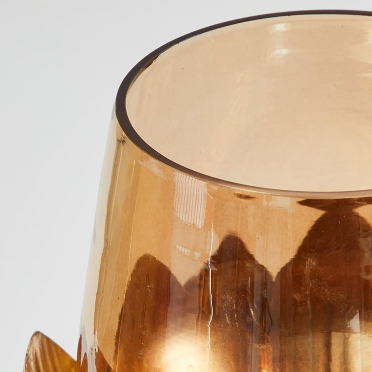 Rylee Glass T-Light Holders with Lotus Stand