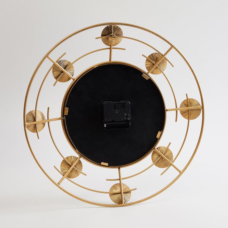 Splendid Dastkari Metal Wall Clock - 36cm