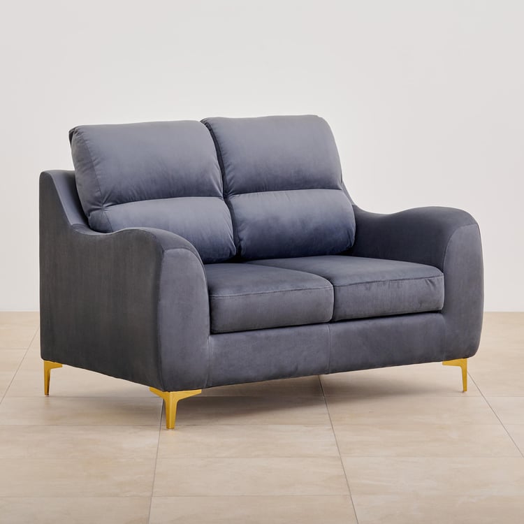 Bianca Velvet 2+1+1 Seater Sofa Set - Grey