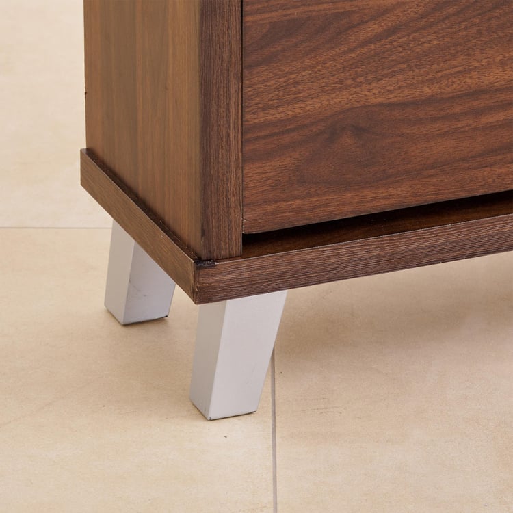 (Refurbished) Lewis 9 Pairs Shoe Cabinet - Brown