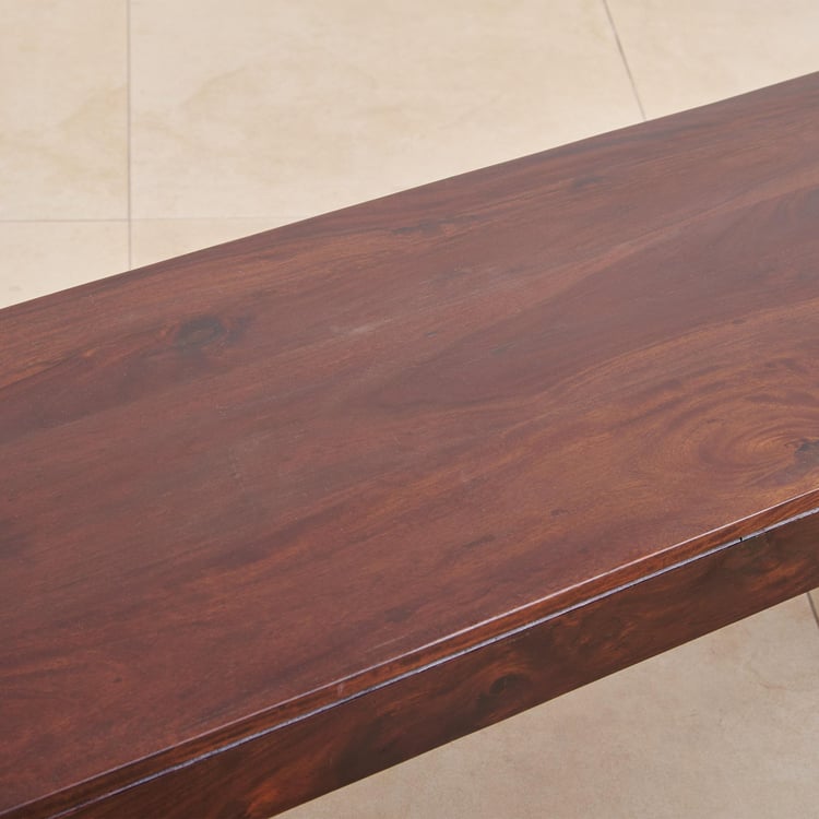(Refurbished) Aarya Sheesham Wood Dining Bench - Brown