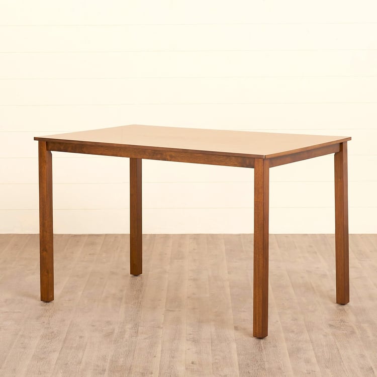 (Refurbished) Quadro 4-Seater Dining Table - Brown