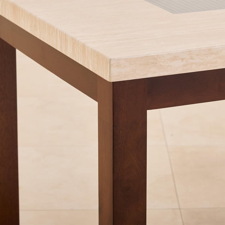 (Refurbished) Harmony Sia 6-Seater Dining Table - Brown