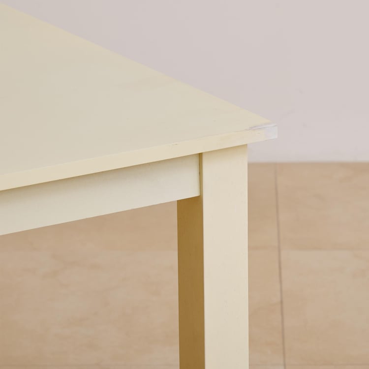 (Refurbished) Cornell 6-Seater Dining Table - Cream