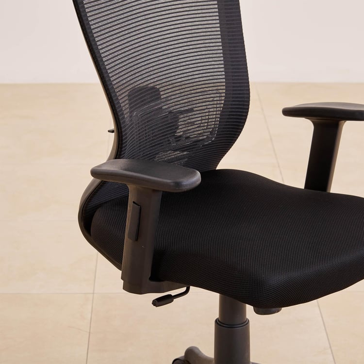(Refurbished) Antonio Mesh High Back Office Chair - Black
