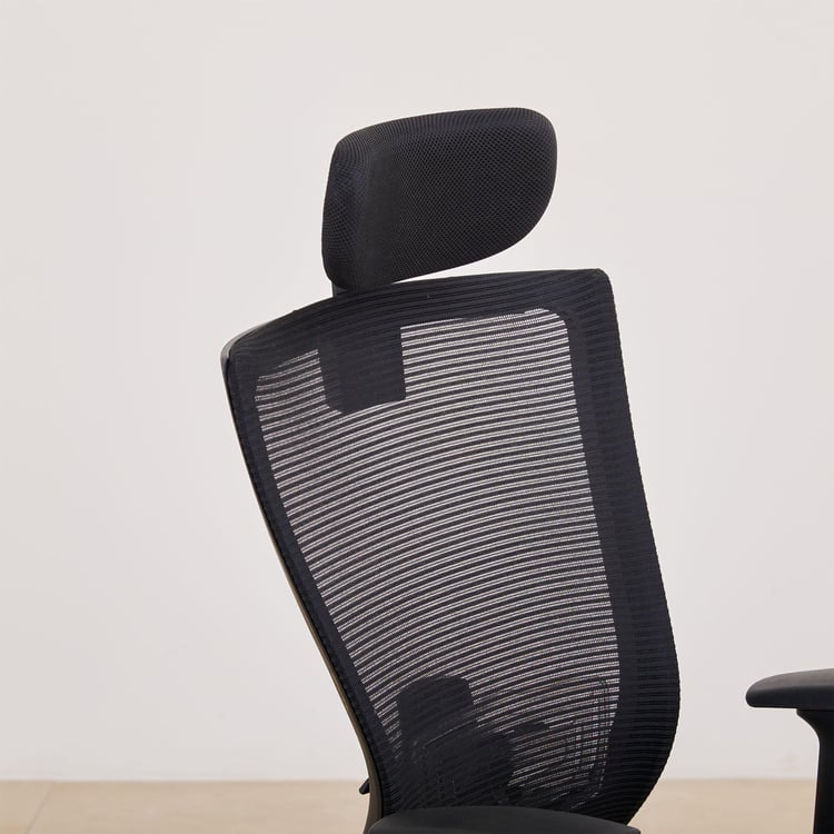 (Refurbished) Antonio Mesh High Back Office Chair - Black