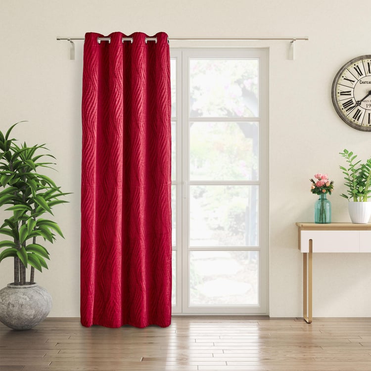 Calamus Jacquard Room Darkening Door Curtain