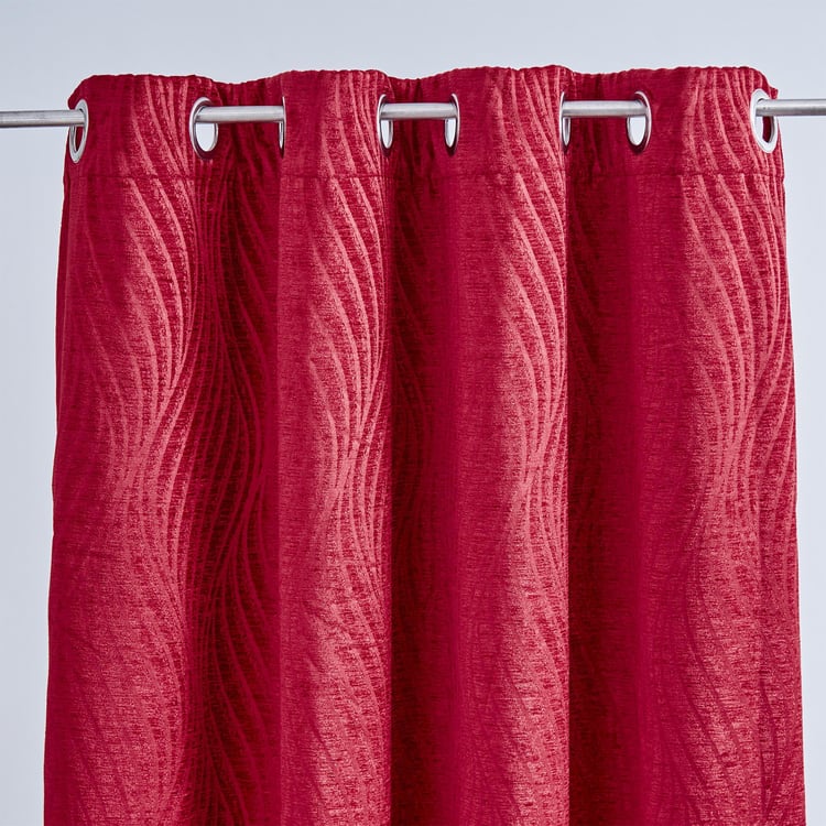 Calamus Jacquard Room Darkening Door Curtain