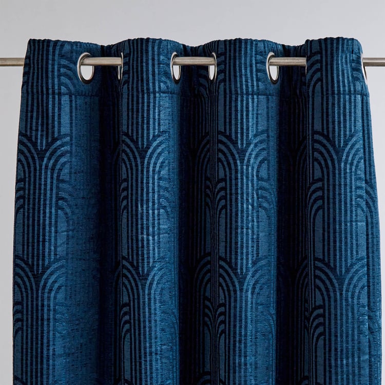 Calamus Jacquard Room Darkening Door Curtain