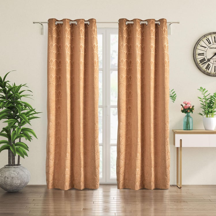 Calamus Jacquard Room Darkening Door Curtain