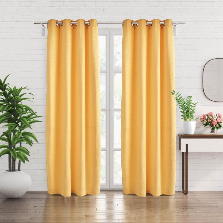 Calamus Jacquard Room Darkening Door Curtain