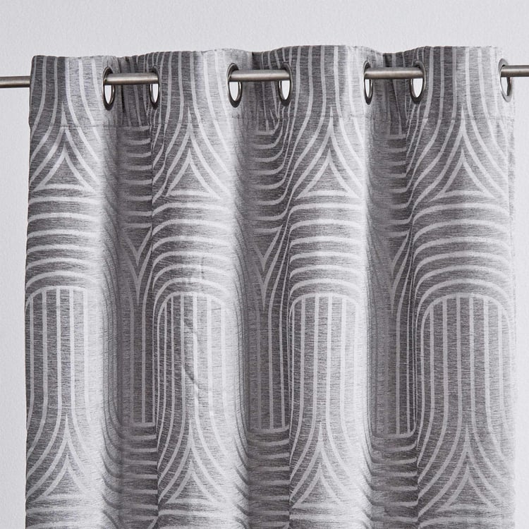 Calamus Jacquard Room Darkening Door Curtain