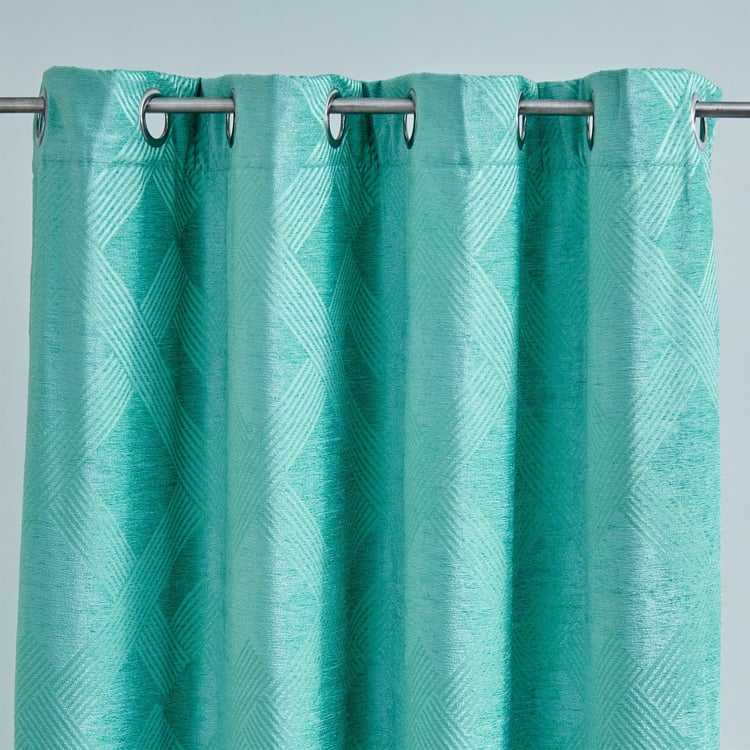 Calamus Jacquard Room Darkening Door Curtain