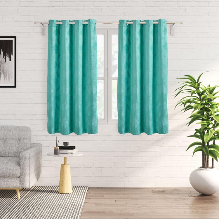 Calamus Printed Room Darkening Window Curtain