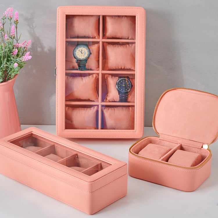 Orion Emma Faux Leather 8-Compartment Watch Box