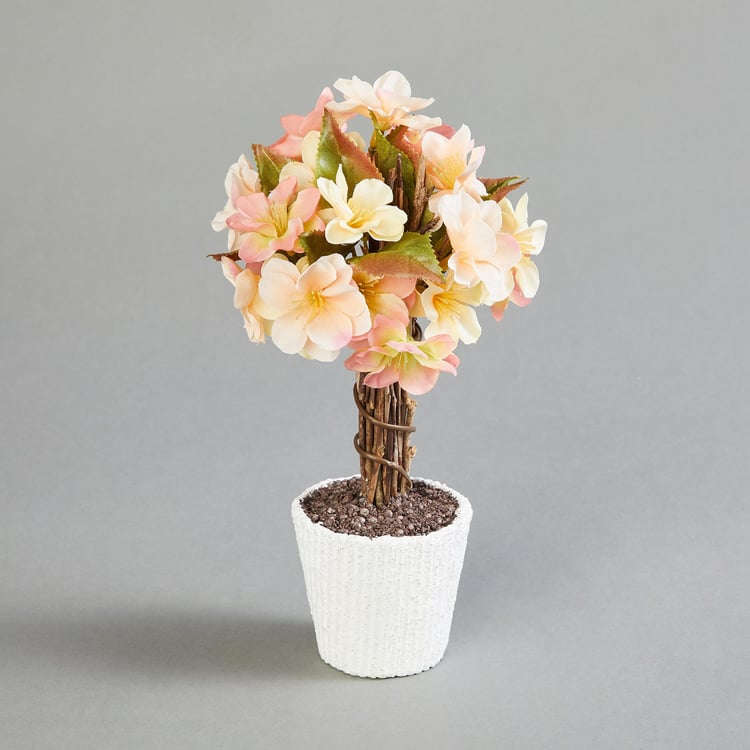 Gardenia Artificial Apple Blossom Tree in Paper Pot