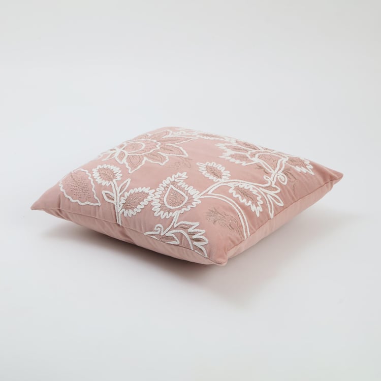 Endura Embroidered Cushion Cover - 40x40cm