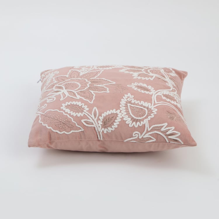 Endura Embroidered Cushion Cover - 40x40cm