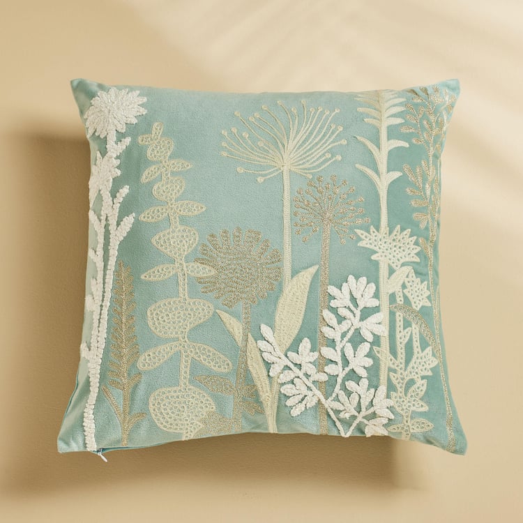 Endura Embroidered Cushion Cover - 40x40cm