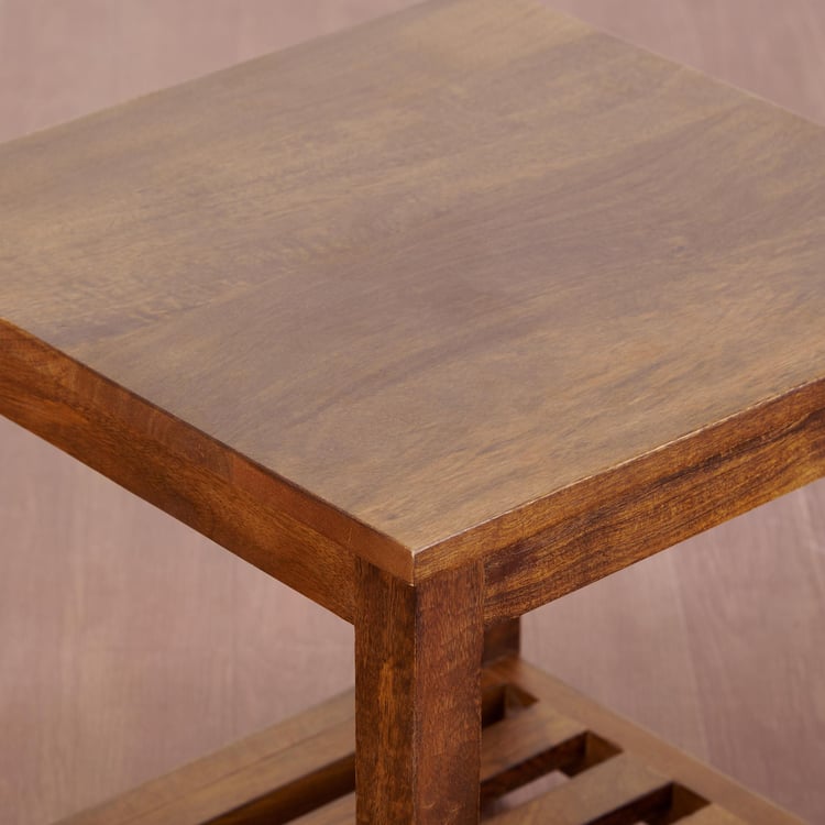 Adana Mango Wood End Table - Brown