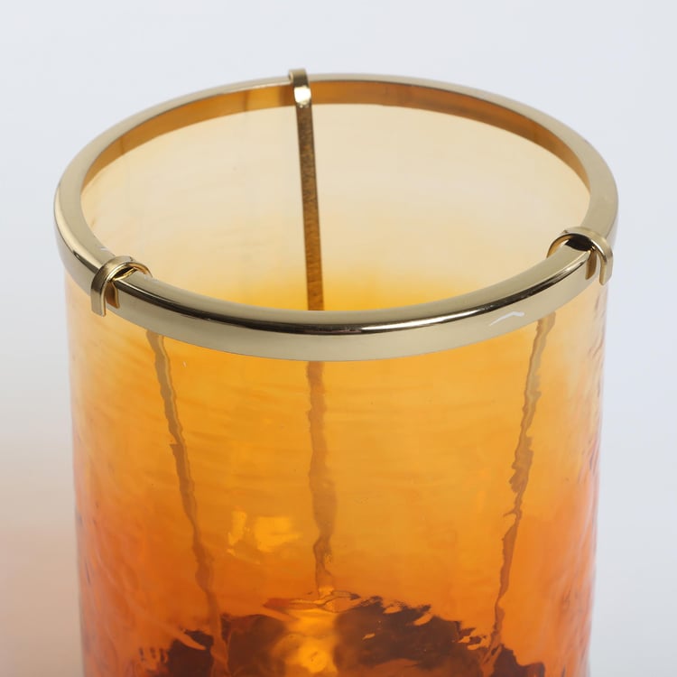 Rylee Glass and Stainless Steel Candle Holder