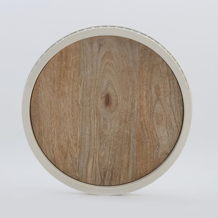 Mirage Mango Wood and Iron Lazy Susan