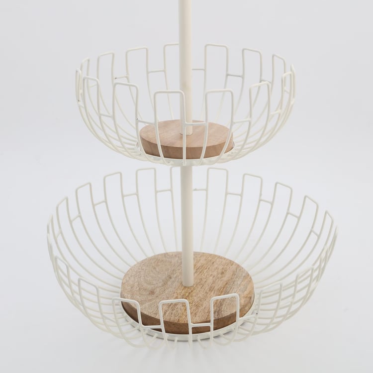 Mirage Iron 2-Tier Fruit Basket