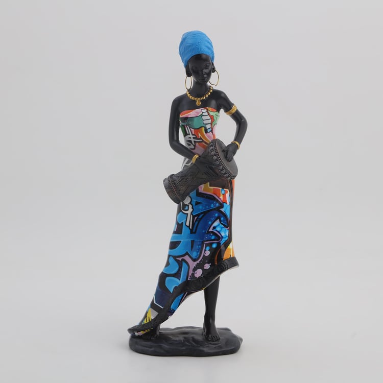 Corsica Kadence Polyresin African Doumbek Figurine