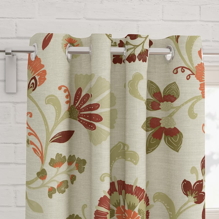 Saddle Set of 2 Printed Light Filtering Door Curtains