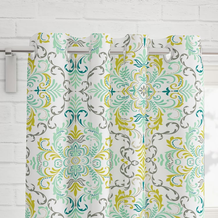 Saddle Set of 2 Printed Light Filtering Door Curtains