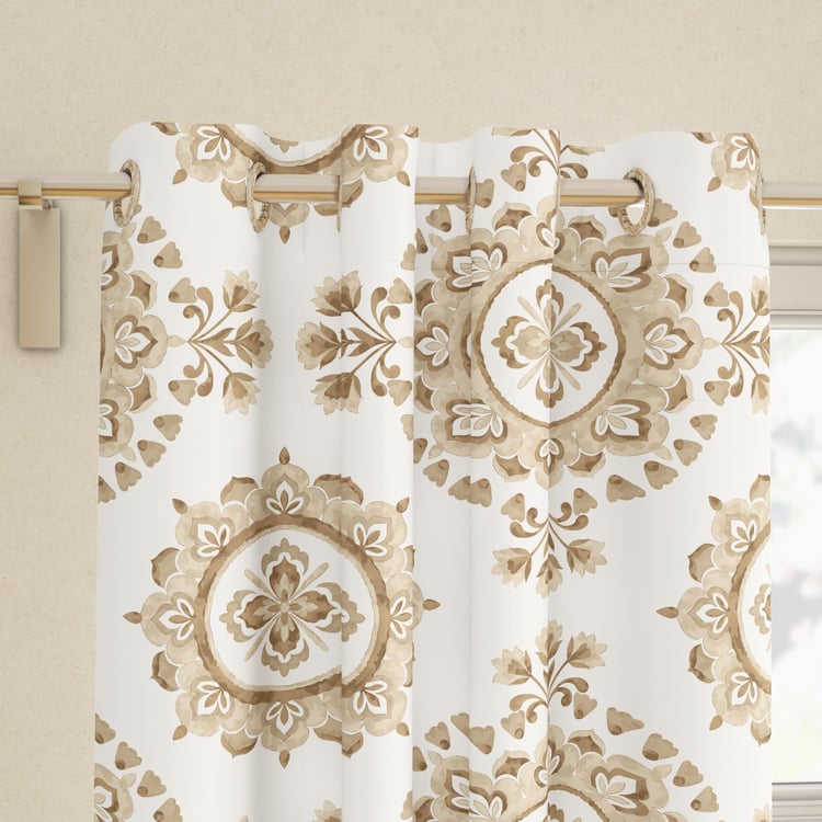 Saddle Set of 2 Printed Light Filtering Door Curtains