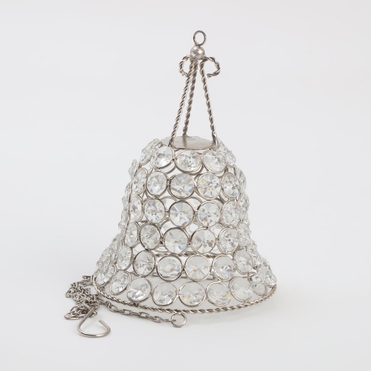 Corsica Tasta Iron and Crystal Hanging Votive Holder