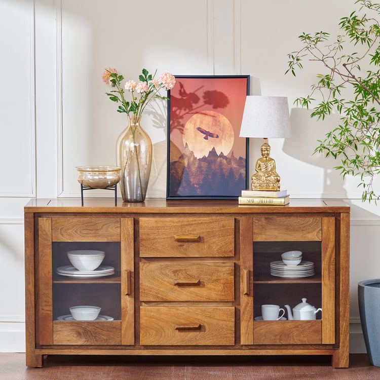 Adana Mango Wood Sideboard - Brown