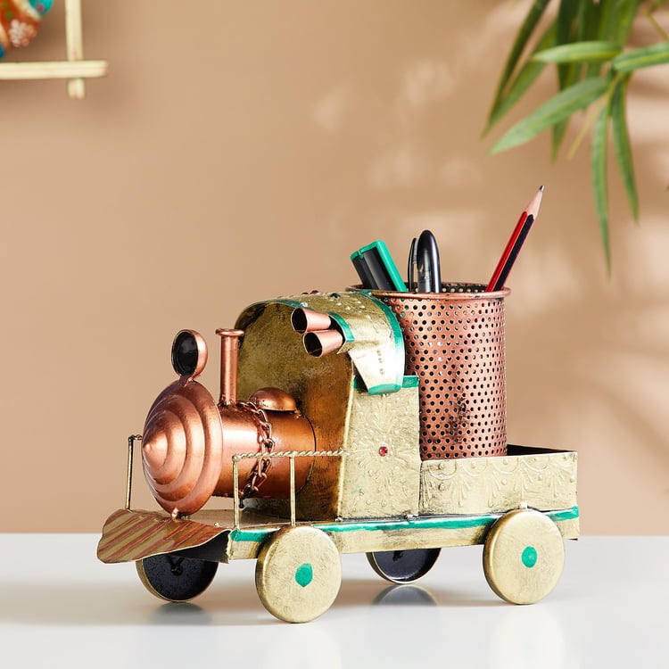 Corsica Mystic India Wrought Iron Engine Pen Stand