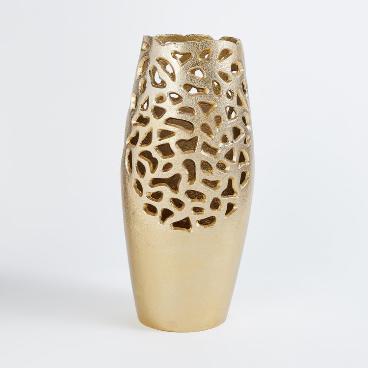 Corsica Zarin Aluminium Cut-Out Vase