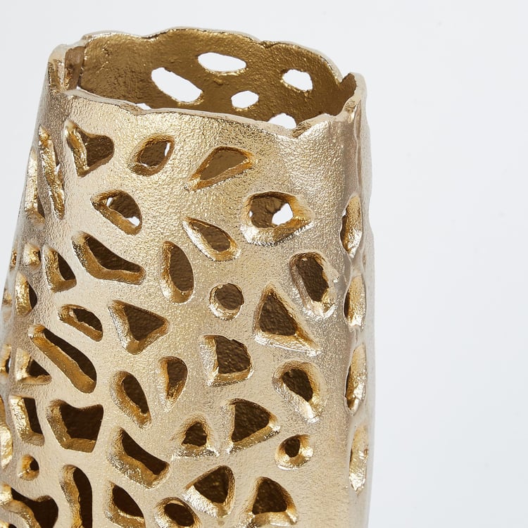 Corsica Zarin Aluminium Cut-Out Vase