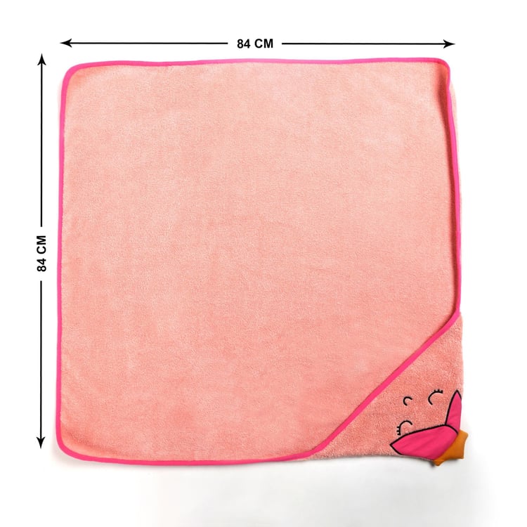 Slate Kids Cotton Princess Hooded Bath Towel - 84x84cm